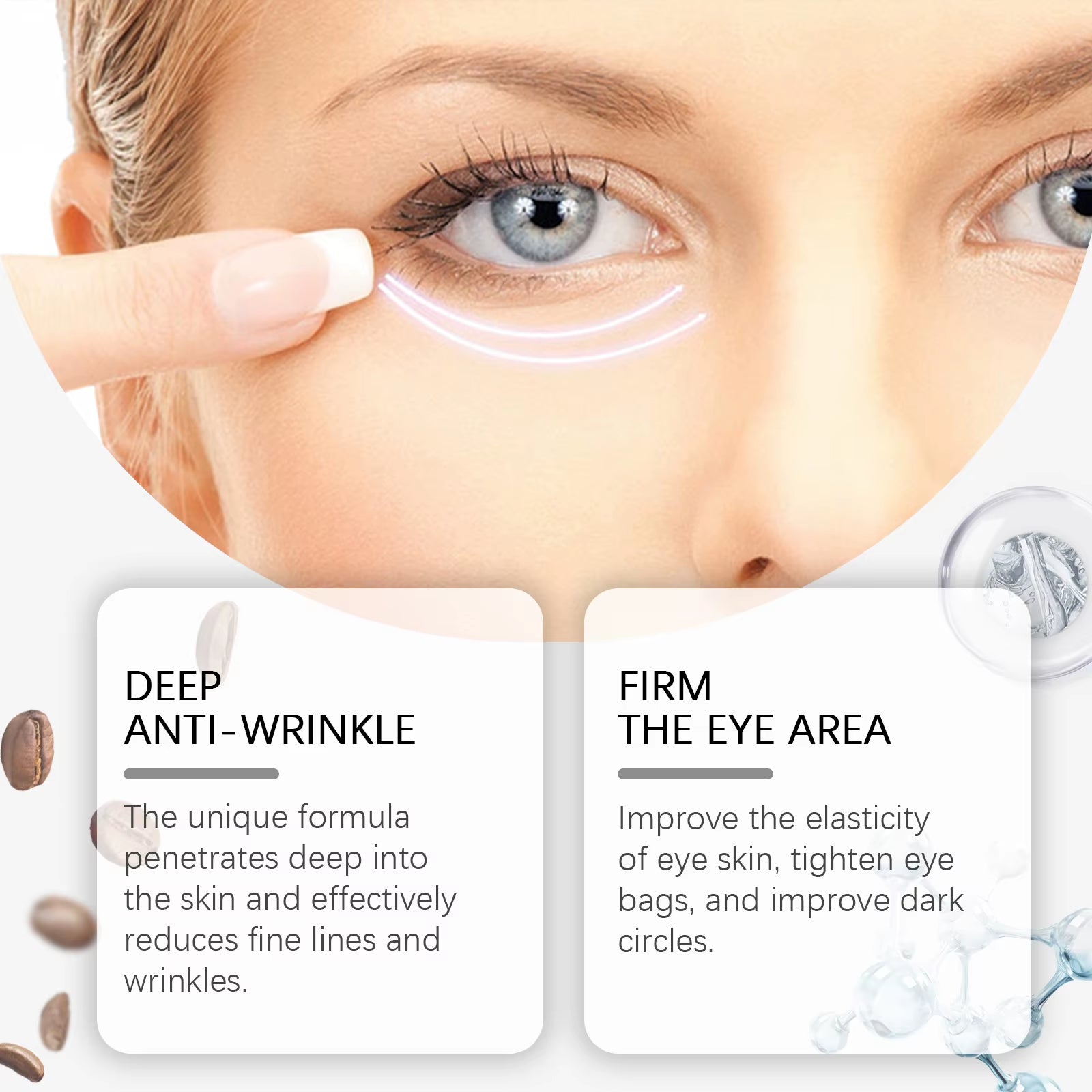 Eye Cream Reduce Dark Circles Eye Bags Removal Lighten Fine Lines Improve Eye Puffiness Deeply Nourishing Lift Eye Cream