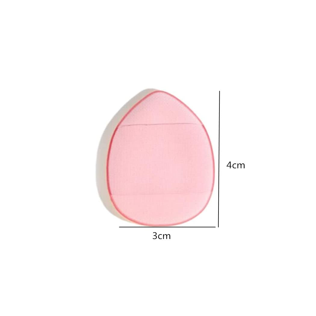 10 Mini Fingertip Makeup Sponge Pad for Liquid Foundation, Cream, Concealer, Eye Shadow, Wet Dry Beauty Makeup Tools (5 Color)